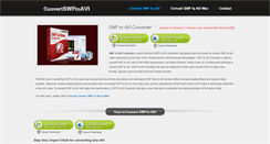 Desktop Screenshot of convertswftoavi.net