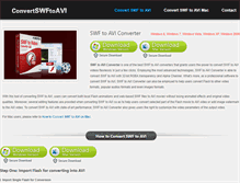 Tablet Screenshot of convertswftoavi.net